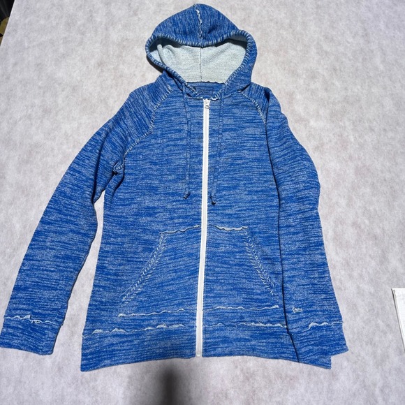 Outback Blue Zip Up Hoodie Womens XL Long‎ Sleeve Casual Comfy - Picture 1 of 5